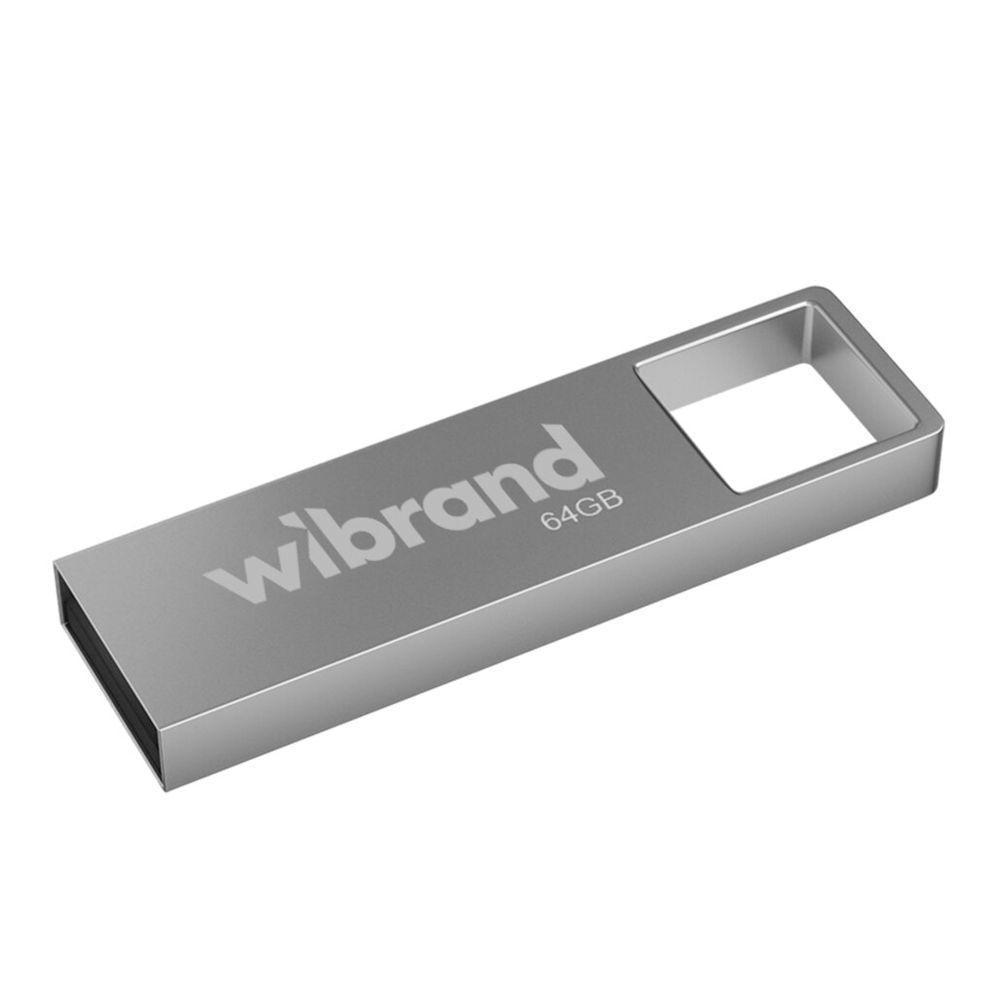 Флеш-память USB Wibrand Shark 64 Гб Серебряный (3001624200)