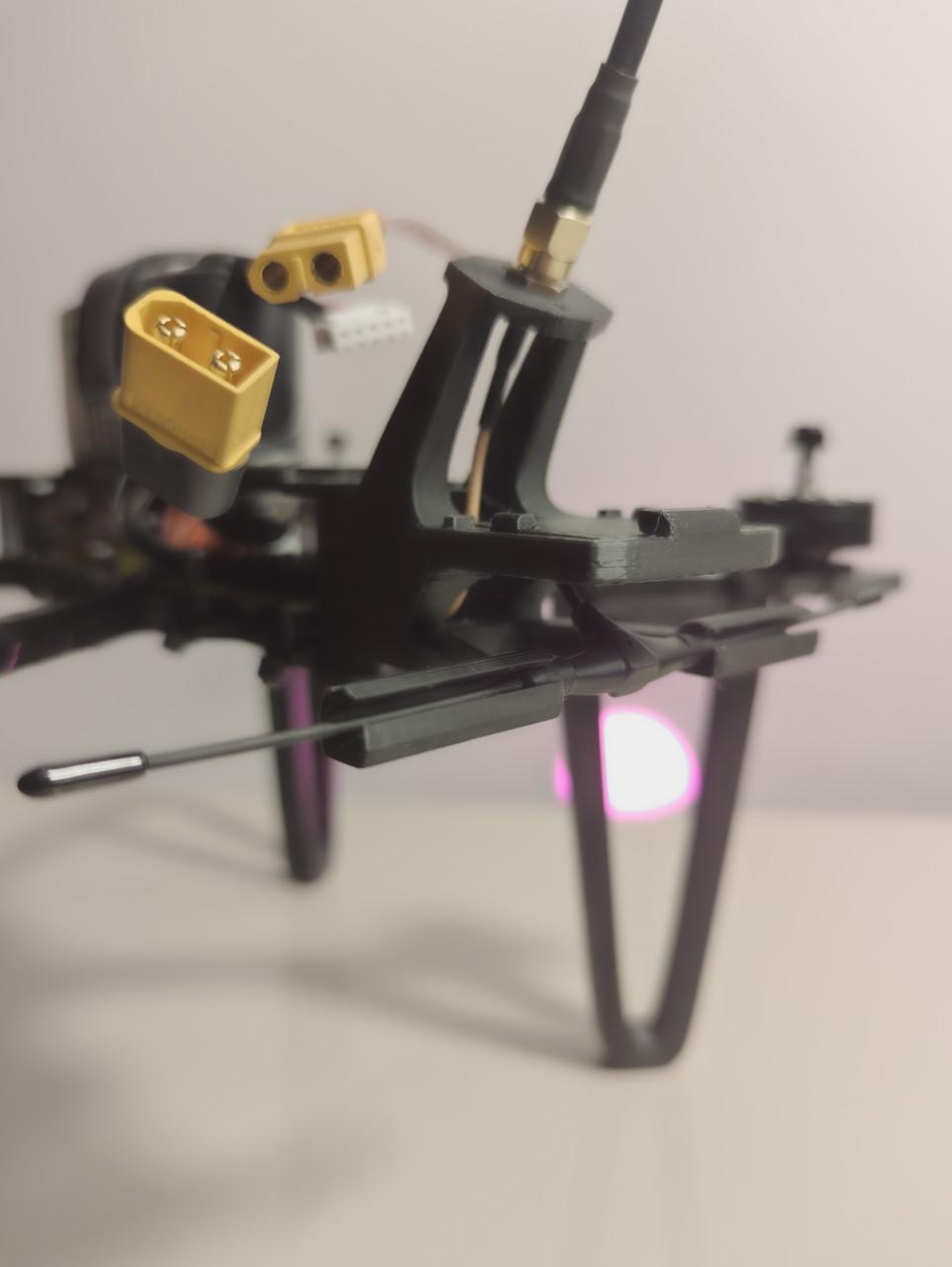 Держатель антенн GNSS PRO RX/VTX/GPS RushFPV с компасом для дрона mark4 7" (2215999411) - фото 4