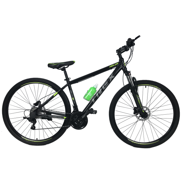 Велосипед Trex Helux горный MTB от 165 см 2022 29" 17" Черный/Зеленый