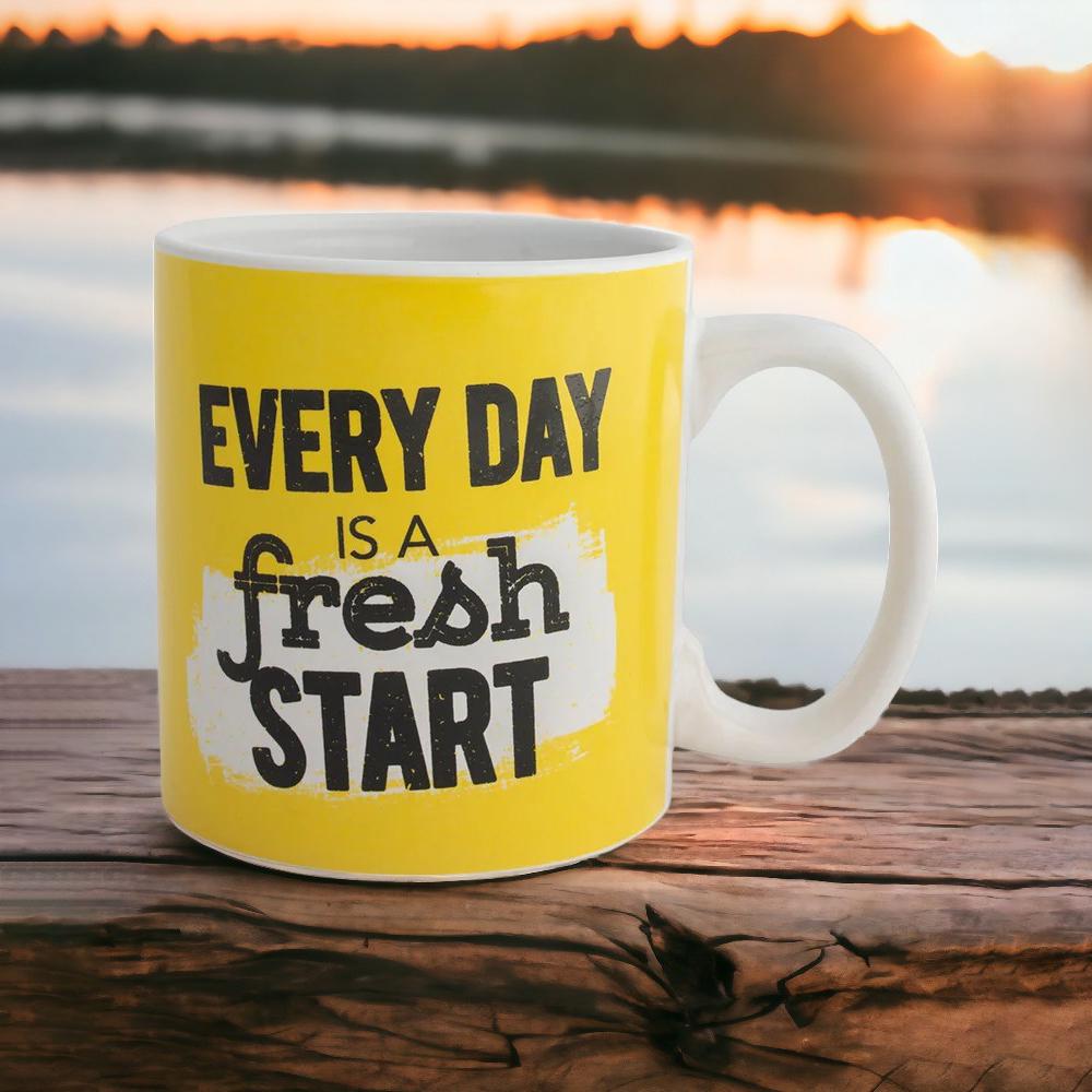 Чашка гигант керамическая "Every day is a fresh start" 1000 мл (27-PC1-2709) - фото 3 Чашка гигант керамическая "Every day is a fresh start" 1000 мл (27-PC1-2709) - фото 3