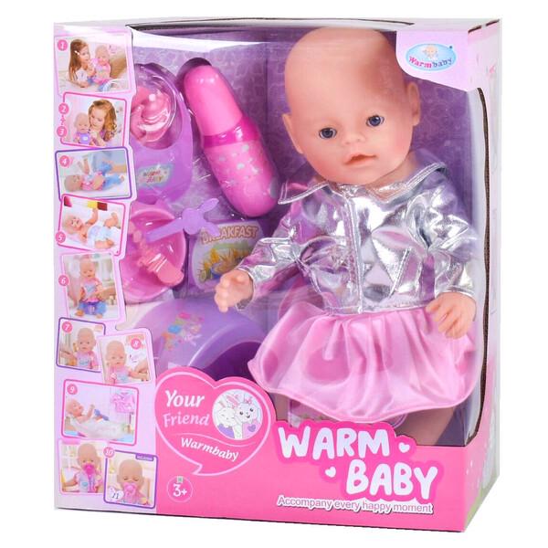 Пупс Warm Baby 40 см функциональный с горшком и аксессуарами (52140) Пупс Warm Baby 40 см функциональный с горшком и аксессуарами (52140)