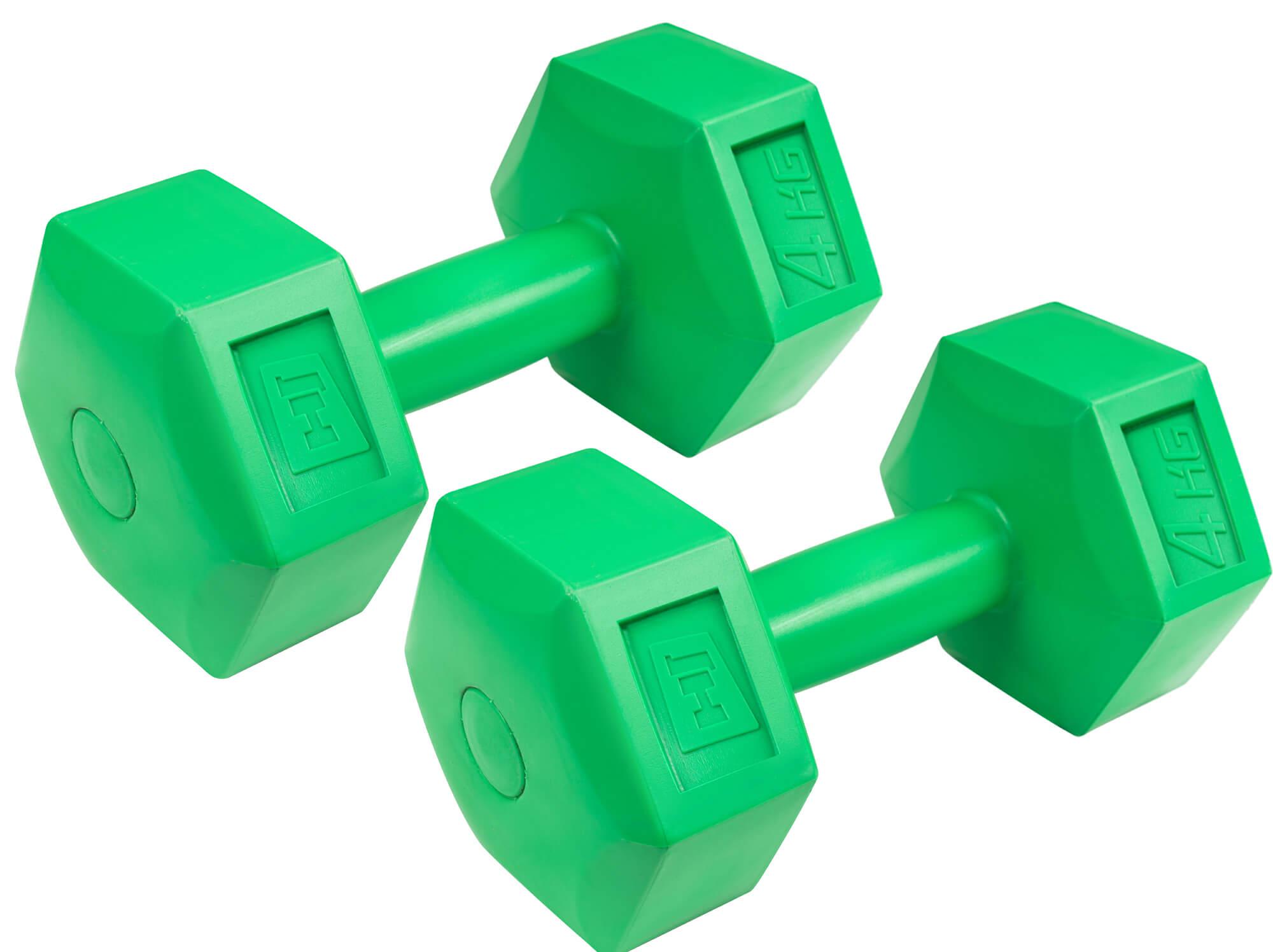 Набір гантелей Hop-Sport HS-C040DH 2х4 кг композитних Зелений - фото 2 Набір гантелей Hop-Sport HS-C040DH 2х4 кг композитних Зелений - фото 2