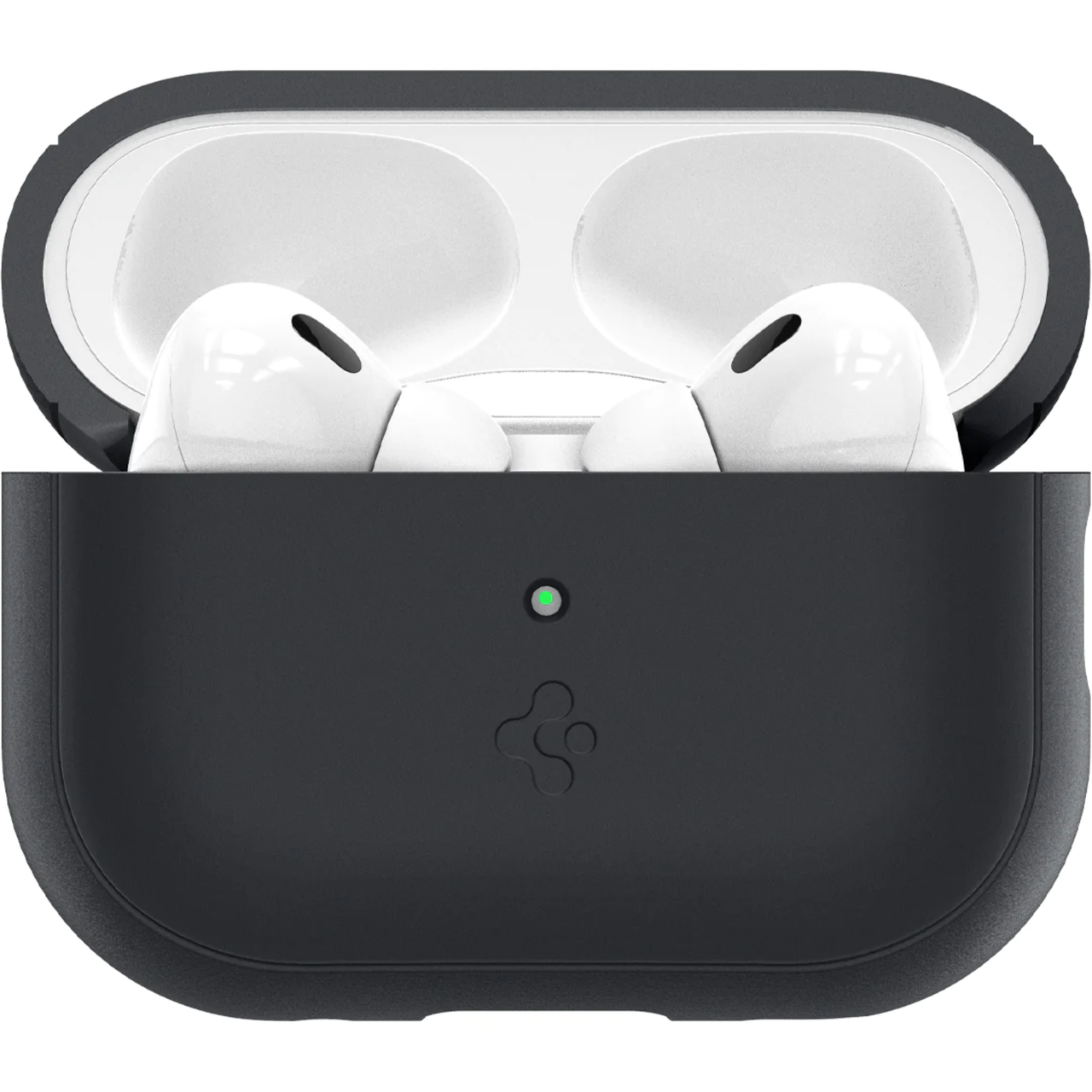 Чохол для навушників Spigen Silicon Fit with Strap for AirPods Pro 2 Black (ACS05479) - фото 5