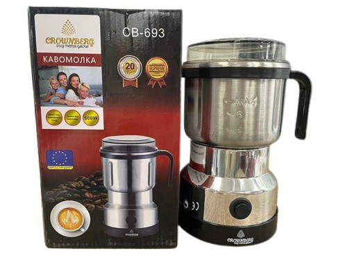 Кофемолка электрическая для измельчения Crownberg CB-693 500 Вт (27387981)