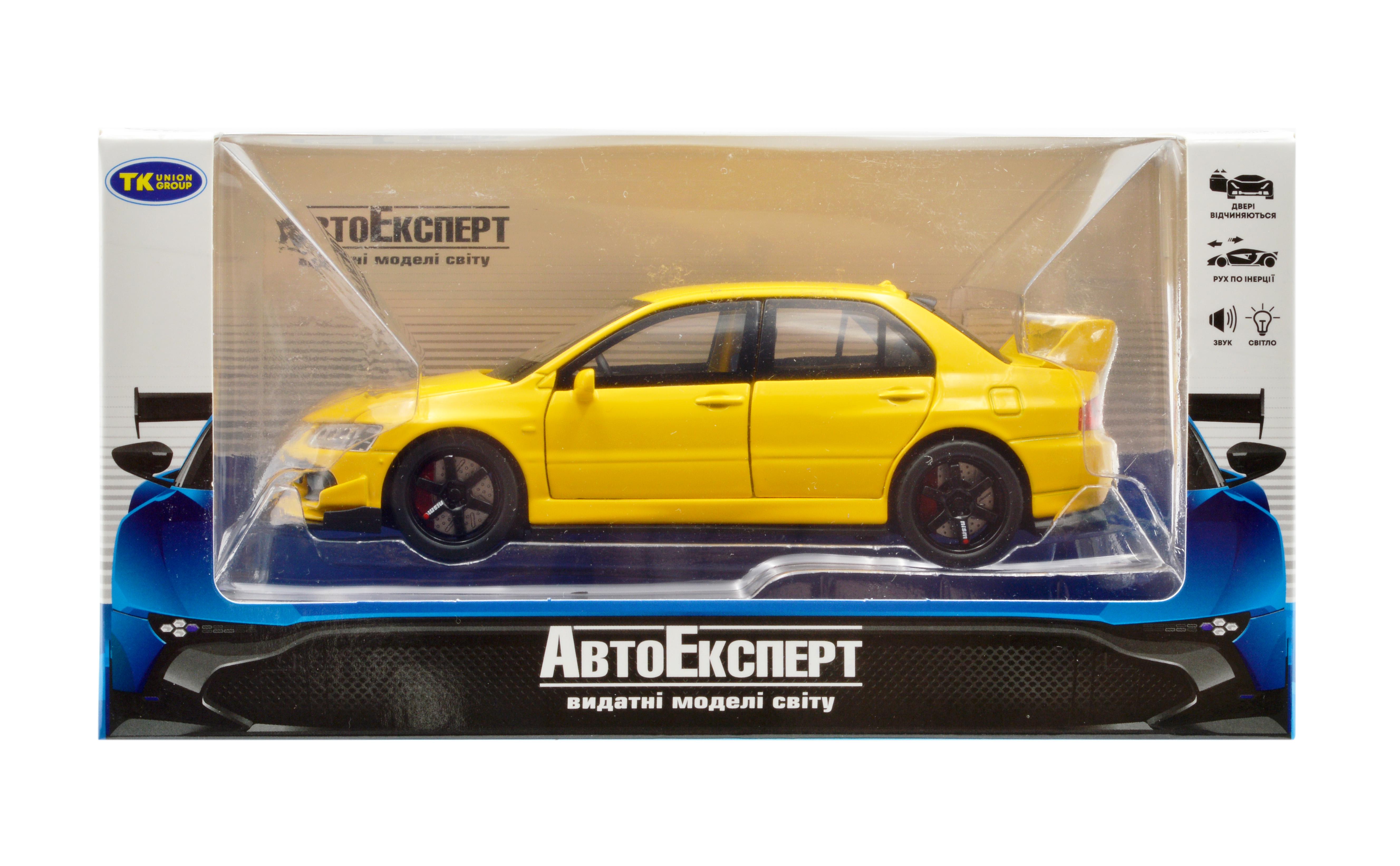 Іграшкова машинка металева Mitsubishi Lancer Evolution X 1:32 світло/звук/інерція/відкриваються двері (20651Y) - фото 9 Іграшкова машинка металева Mitsubishi Lancer Evolution X 1:32 світло/звук/інерція/відкриваються двері (20651Y) - фото 9