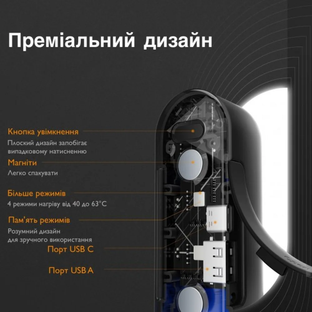 Повербанк-грелка Ocoopa Heater UT2s 10000 mAh Оранжевый - фото 5