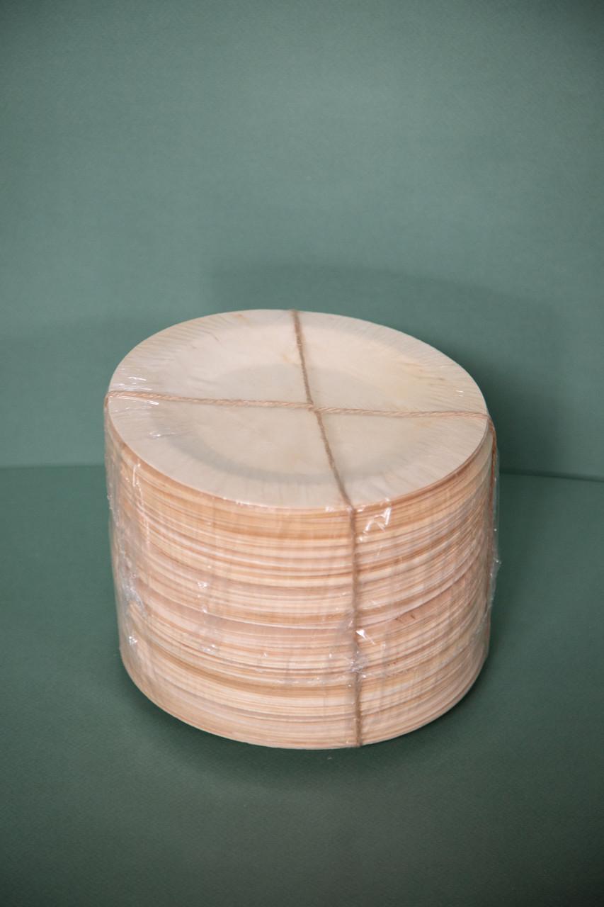 Одноразовые тарелки LISKO одноразовые деревянные 23 см 100 шт. (00000000170) - фото 3 Одноразовые тарелки LISKO одноразовые деревянные 23 см 100 шт. (00000000170) - фото 3