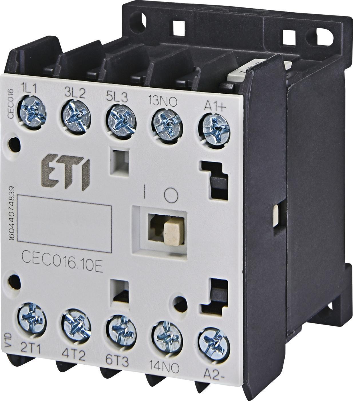Контактор миниатюрный ETI CEC 16.10-230V -50/60 Hz 16A 7,5kW AC3 (4641090)