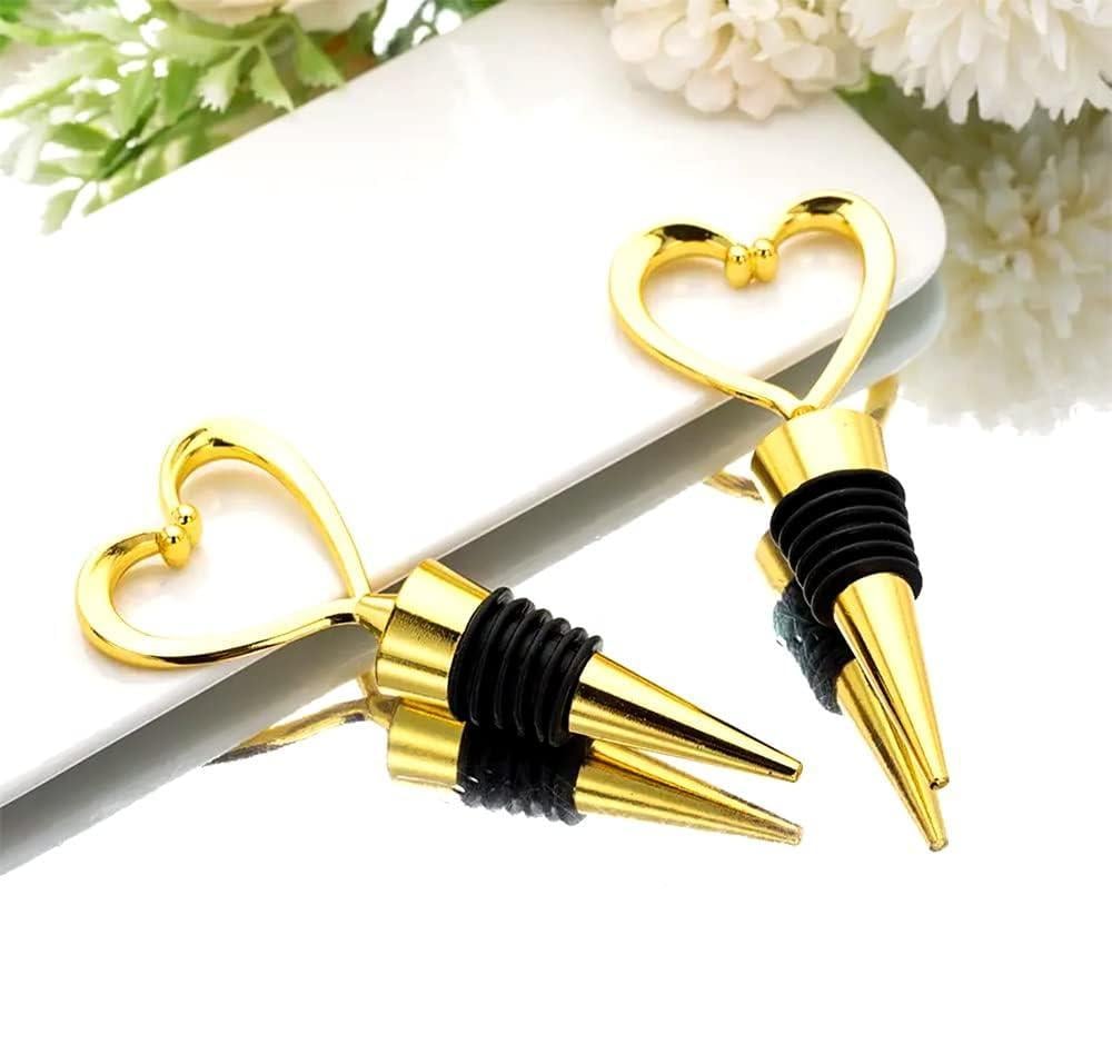 Пробка для пляшок вина багаторазова Серце Золотистий (2789190649) - фото 3 Пробка для пляшок вина багаторазова Серце Золотистий (2789190649) - фото 3