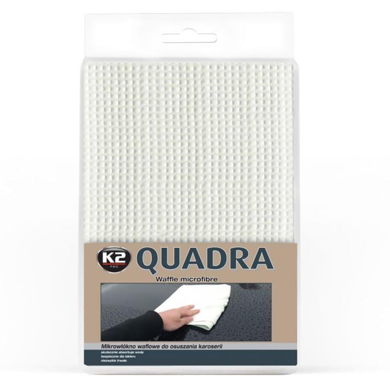 Рушник трикотажний K2 PRO QUADRA WAFFLE MICROFIBRE з вафельної мікрофібри 60x90см