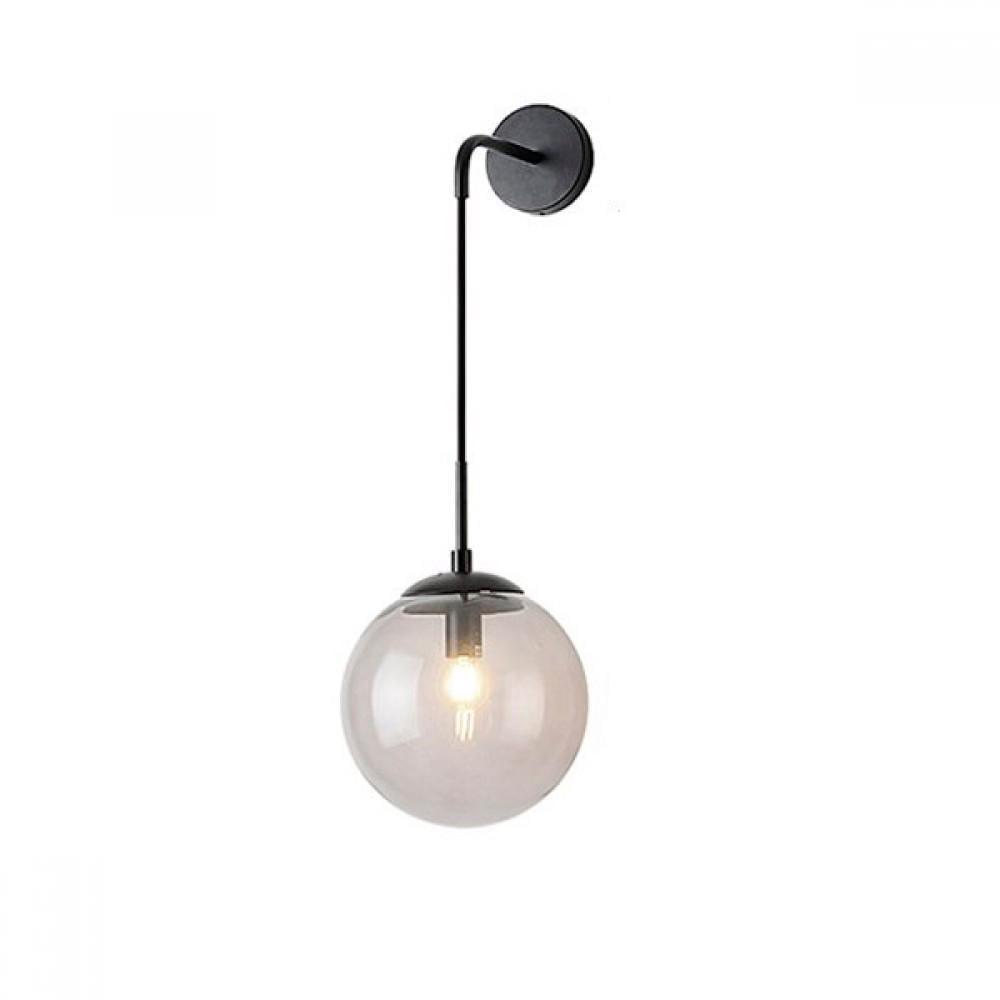 Настінний світильник Lonky з тумблером Gray/Black (WL-0002349 M/BLACK з/т)