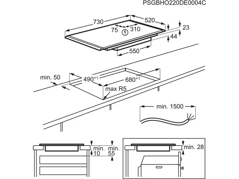 Варильна поверхня індукційна AEG NII74B10AB - фото 2 Варильна поверхня індукційна AEG NII74B10AB - фото 2