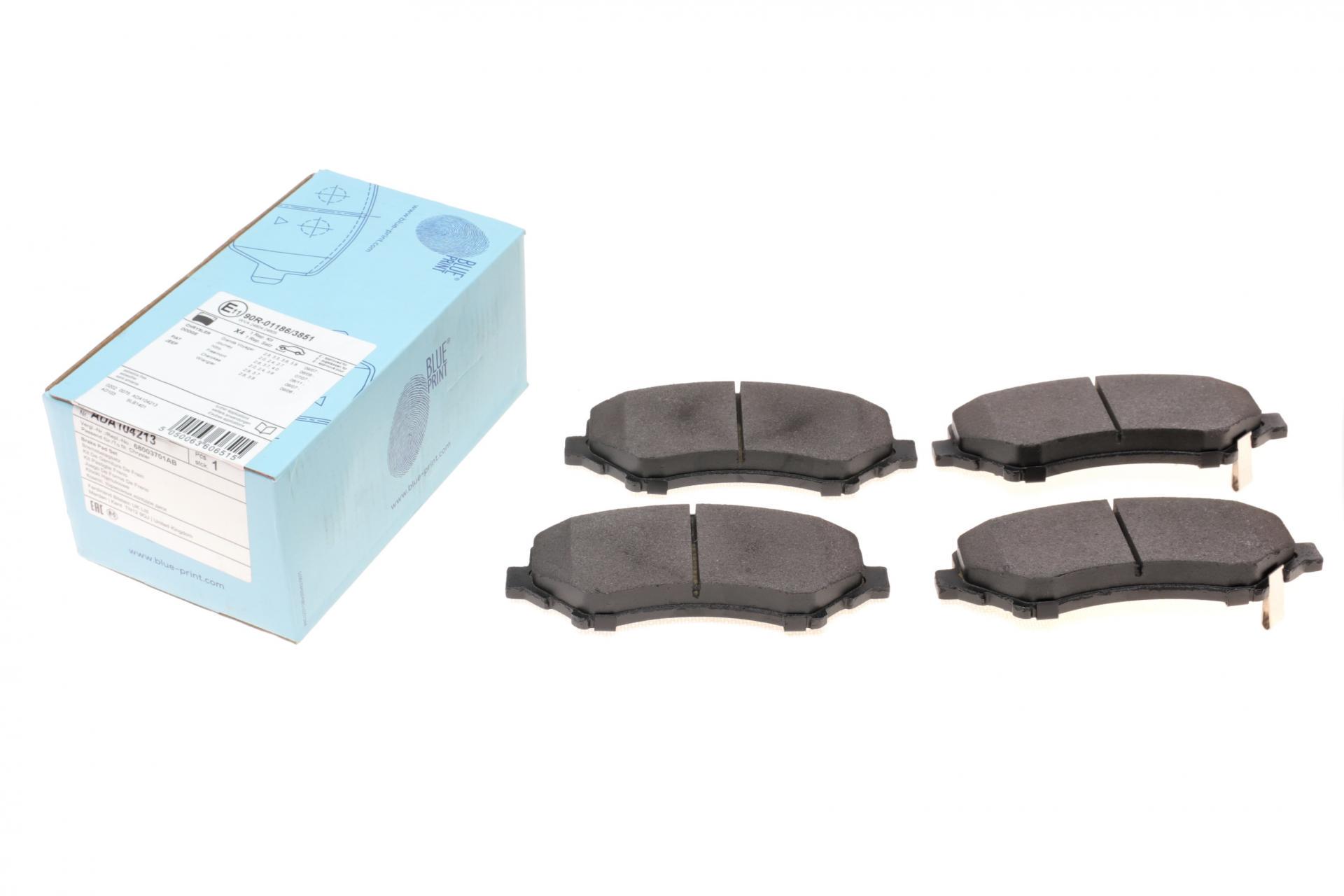 Тормозные колодки передние BLUE PRINT для Chrysler Grand Voyager V 07-/Dodge Caravan 08-/VW Routan 08-13 (ADA104213)