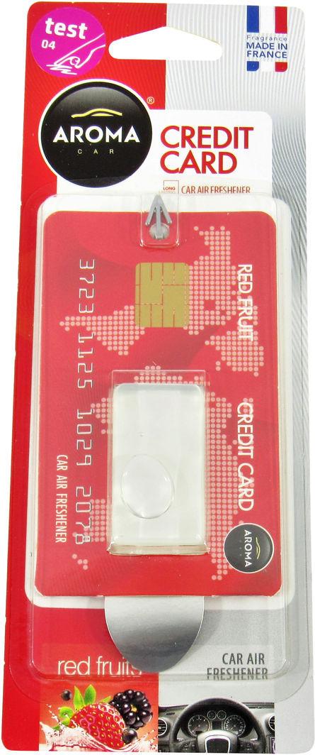 Ароматизатор для авто Aroma Car Credit Card Red Fruits жидкий 4 мл (0392720)