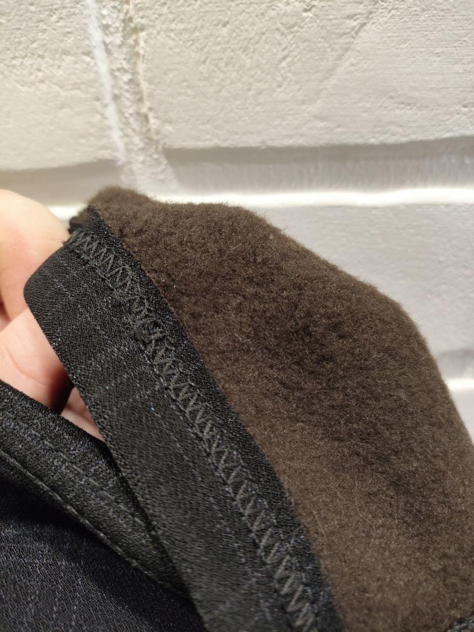 Штани жіночі в клітинку 2111 теплі на флісі р. 50 Чорний (2772442496) - фото 4