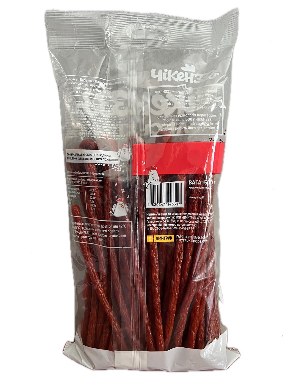 Кабаноси Чікенззз з беконом 500 г - фото 2 Кабаноси Чікенззз з беконом 500 г - фото 2