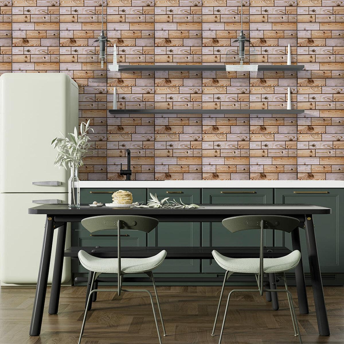 Декоративная плитка ПВХ СПП-606 на самоклейке 300х300х4 мм Карамельная (SW-00001133) - фото 5