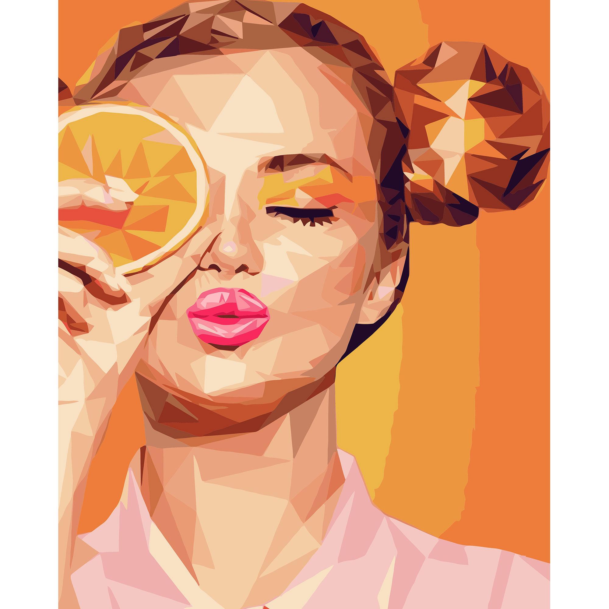 Картина по номерам Strateg Цитрусовый настроение 40x50 см (VA-3202)