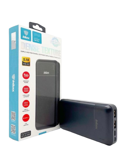 Повербанк Inkax PB05 20000 mah Чорний (3866)