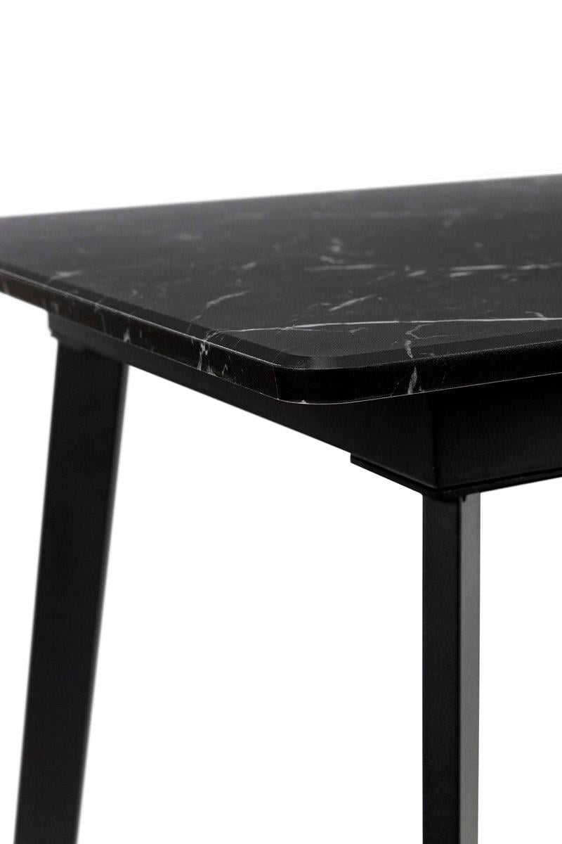 Обеденный стол Мікс Меблі Этна 1200х750 мм Черный/Мрамор черный (25402933) - фото 8