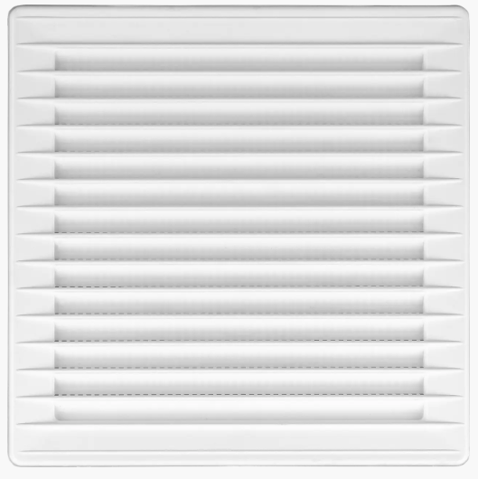 Решітка вентиляційнa AirRoxy AKUSzS пластикова 170x170 мм 120 мм White (02-245) - фото 1