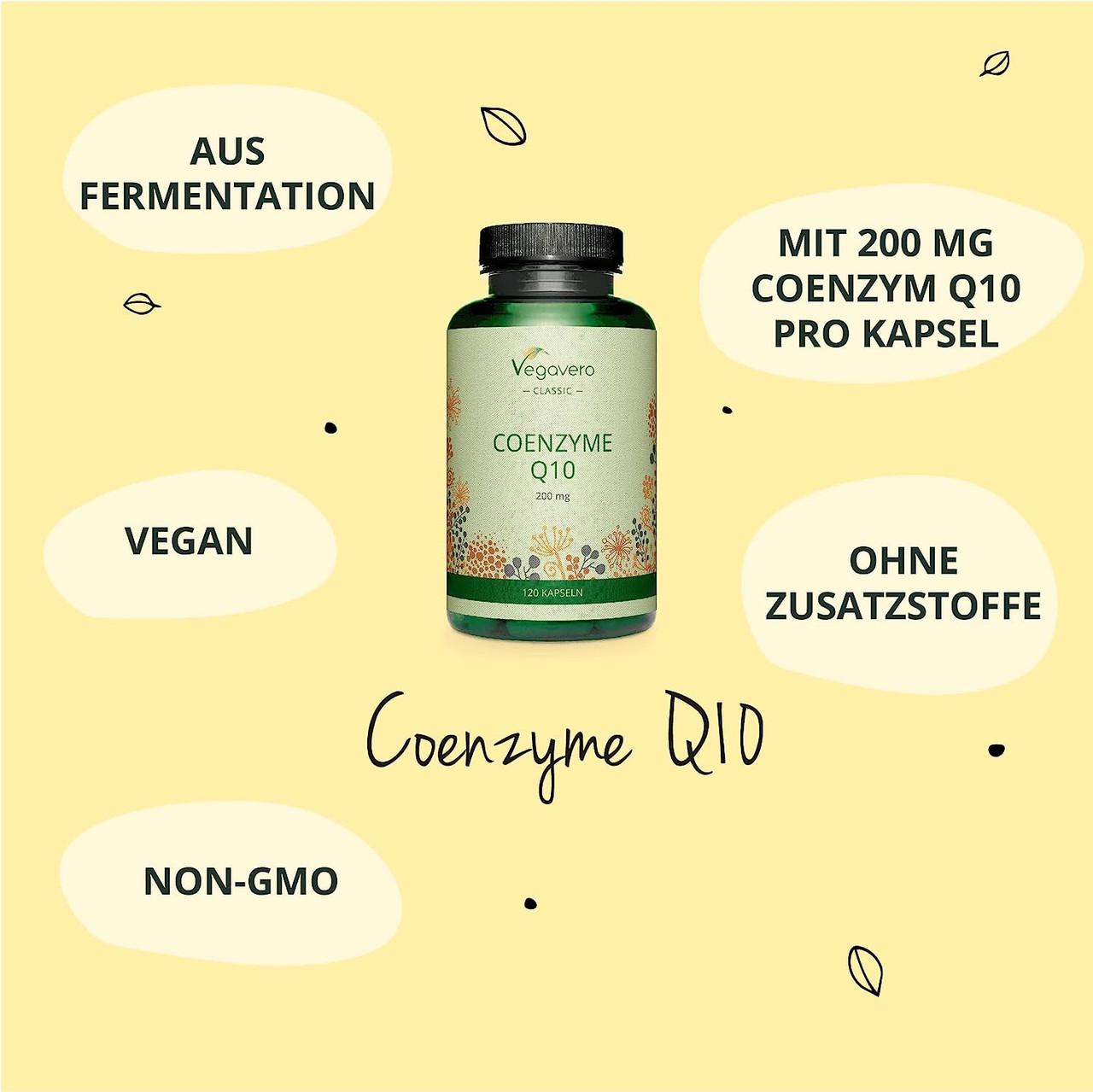 Витамины для иммунитета Vegavero Коэнзим Q10 200 мг 120 капс. (50094592) - фото 3