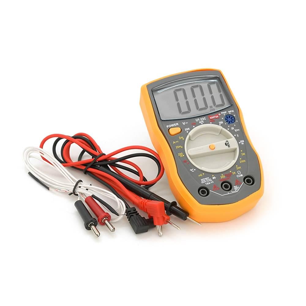 Мультиметр HAOYUE DT-33C вимірювання V AC/DC/A AC/DC/Ω/hFE/дзвінки (31879)