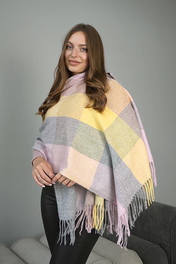 Палантин кашемировый Braxton Латина 7034 Серый/Розовый/Бежевый/Желтый (26480780) Палантин кашемировый Braxton Латина 7034 Серый/Розовый/Бежевый/Желтый (26480780)