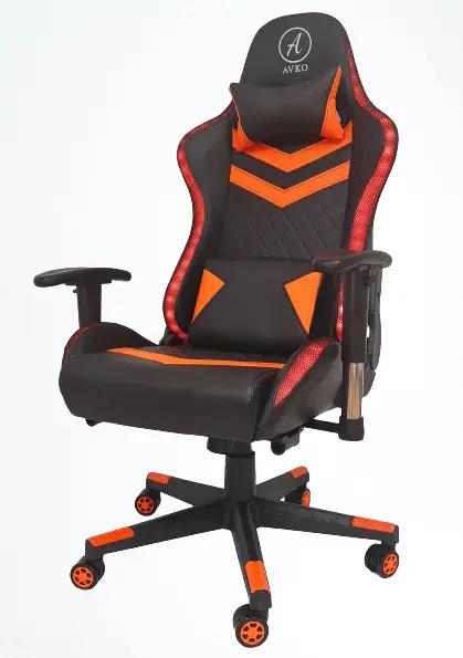 Кресло компютерное Avko Style AG70680 Orange RGB подсветка (4570680)