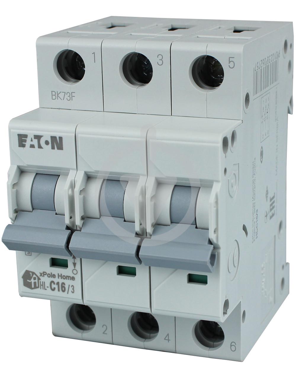 Автомат ввідний Eaton PL4-C16/3 3×16A (13477162)