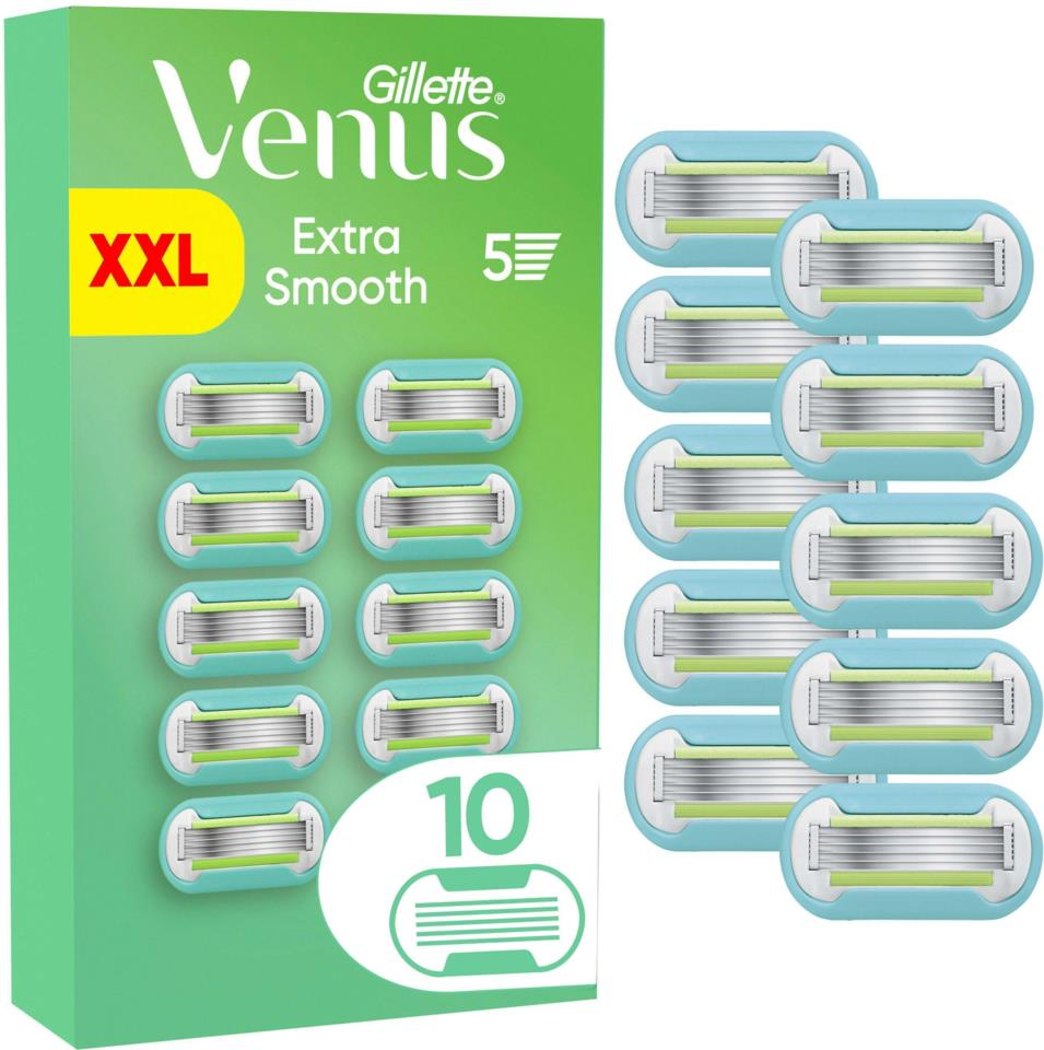 Сменные картриджи для бритья женские Venus Extra Deluxe Smooth 10 кассет Сменные картриджи для бритья женские Venus Extra Deluxe Smooth 10 кассет