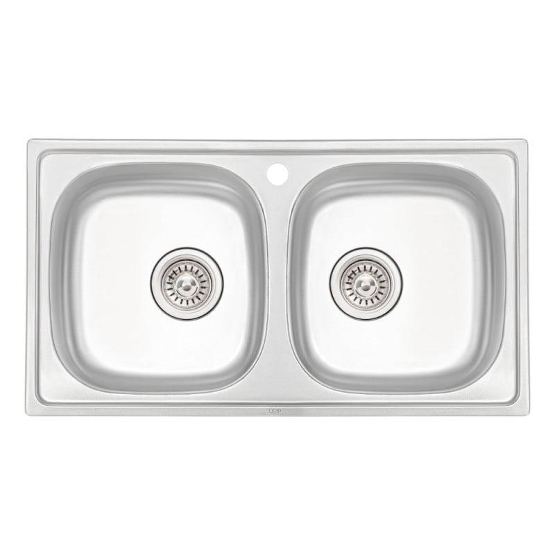 Мойка кухонная Q-tap 7843-B Micro Decor 0,8 мм (QT7843BMICDEC08)