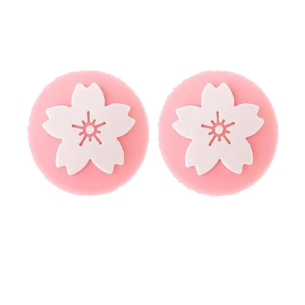 Накладки на стик для геймпадів PS5/PS4/Xbox One/Series S/Series X/Switch Pro 2 шт. Квітка White/Pink (27717534)