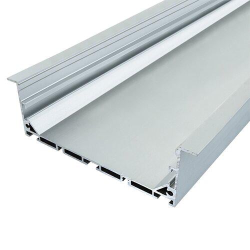 Профиль алюминиевый Biom ЛСВ-100 35х100 мм анодированный + Рассеиватель матовый Biom LM-100 2 м