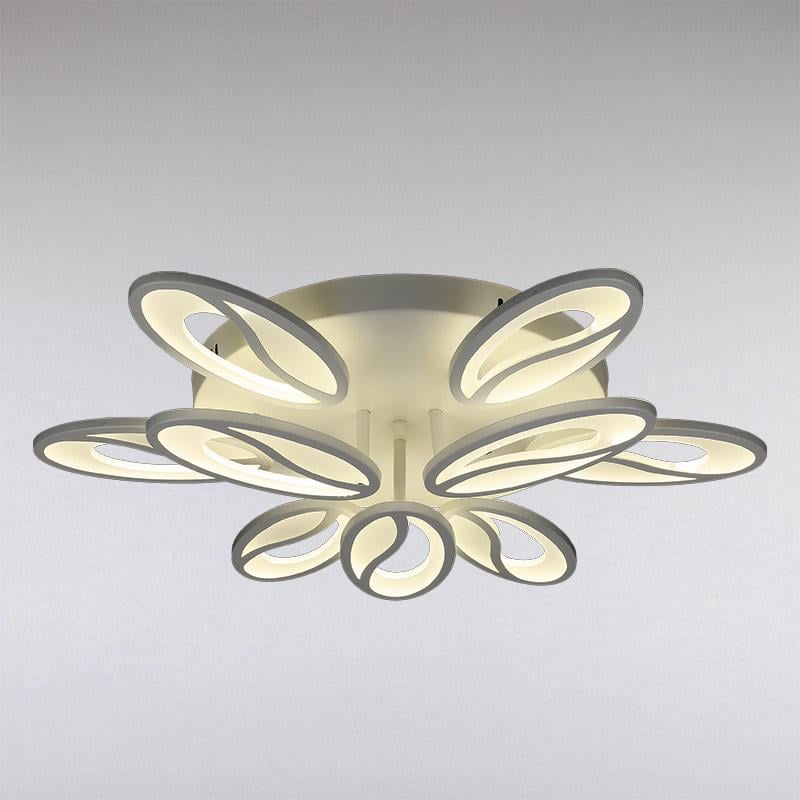 Люстра стельова LED Light House LS-13130-6+3 WH світлодіодна з пультом Білий