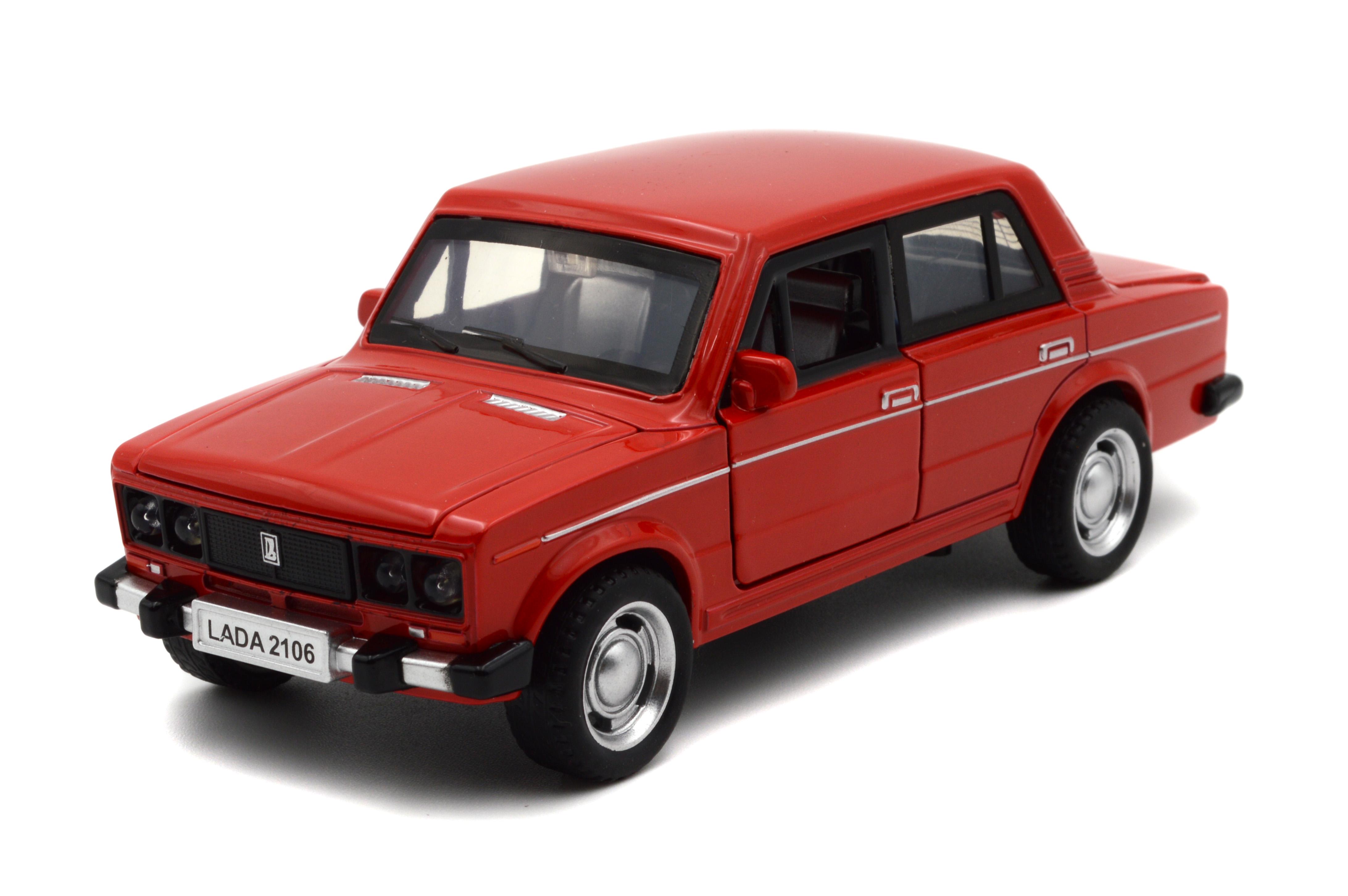 Модель металлическая Автопром LADA 2106 1:32-36 (7642 Red)