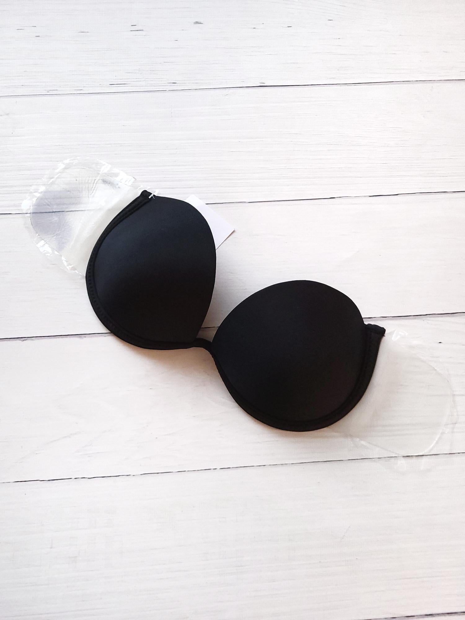 Бюстгальтер-невидимка Invisible Fly Bra 11089 с прозрачными боковыми шлейками 90B Черный (51d6e33e)