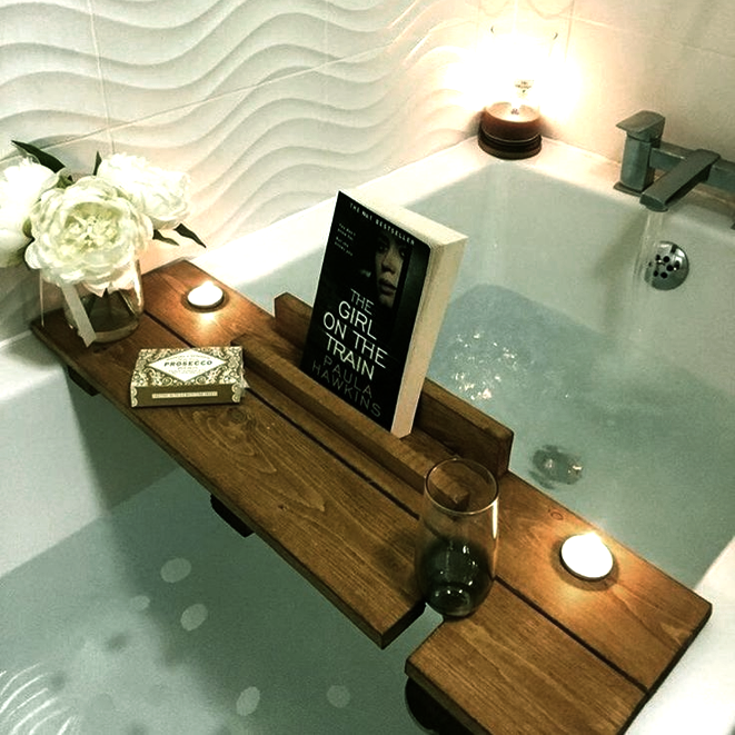 Столик-полка для ванной из дерева Латакия Мускат (СДВ-000807)