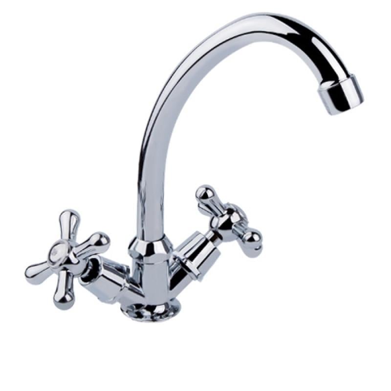 Смеситель для кухни Sanitary Wares Olympic 2712F SWOLY2712F двухвентильный Хром (110750)