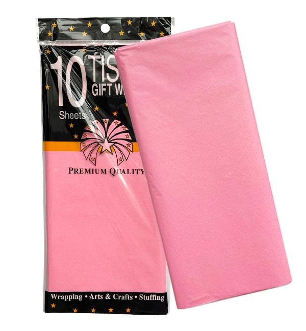 Бумага тишью 65x50 см 10 шт. Розовый (414945)