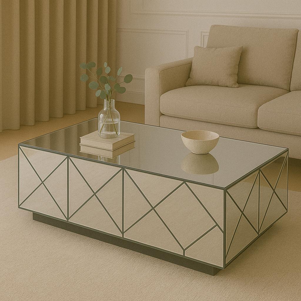 Стіл дзеркальний Анна 1000х600х450 мм Антрацитовий Стіл дзеркальний Анна 1000х600х450 мм Антрацитовий