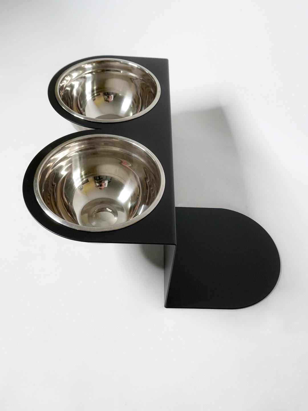 Годівниця For you підставка для собак великих порід на 2 миски метал 206 мм 2,0 л Чорний (1024033с) - фото 5 Годівниця For you підставка для собак великих порід на 2 миски метал 206 мм 2,0 л Чорний (1024033с) - фото 5