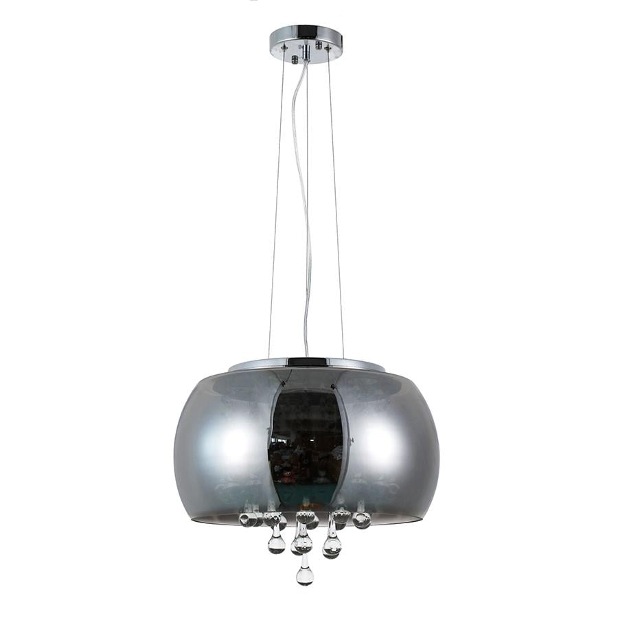 Светильник подвесной светодиодный Levistella 800P8057 SM 400х205 мм Хром/Дымчатый (31261065)