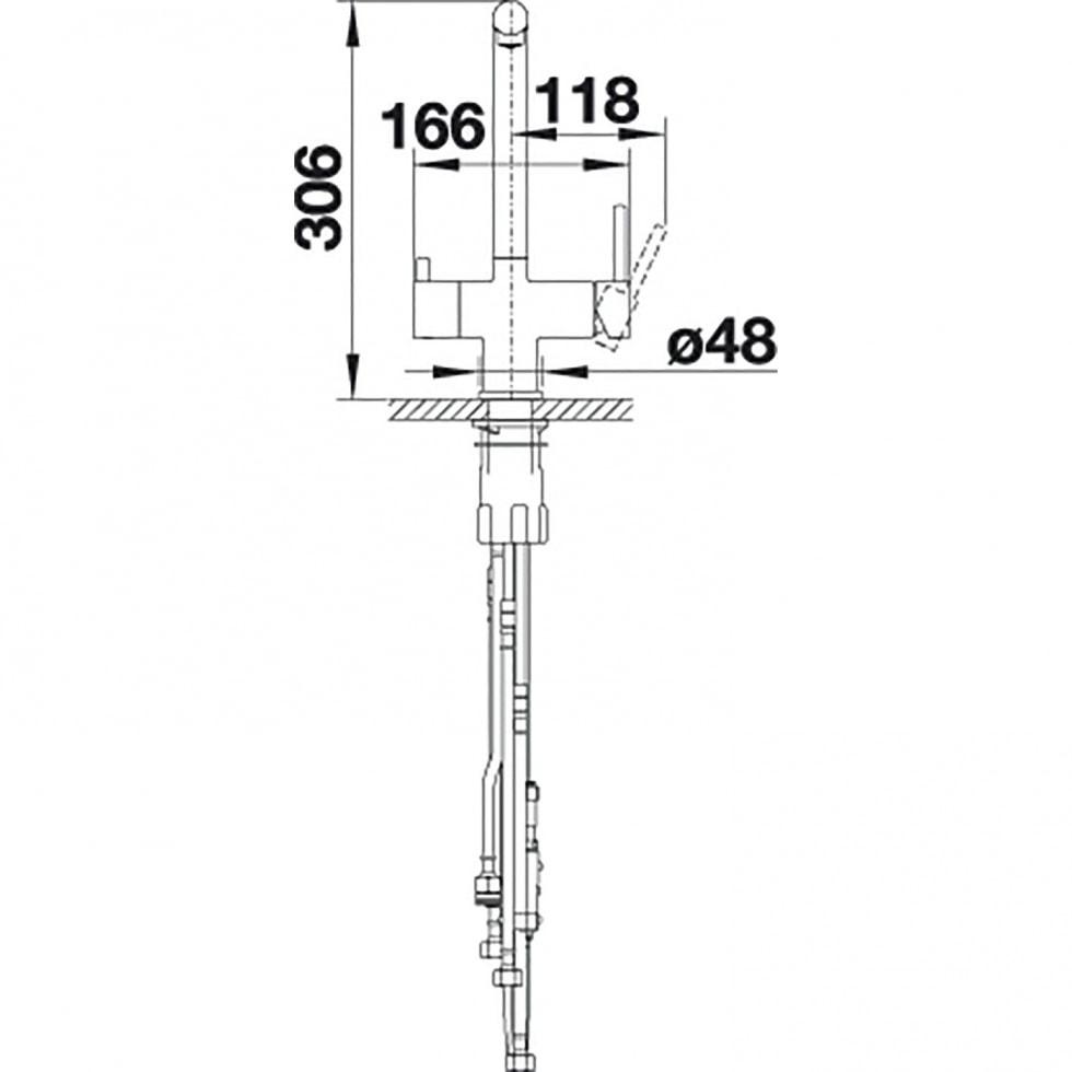 Смеситель кухонный Blanco 525207 FONTAS-S ІІ (32517) - фото 3