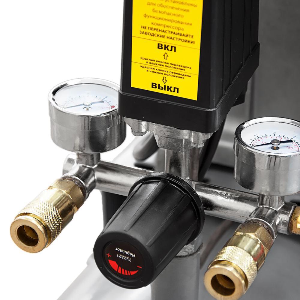 Компресор Sigma 7044121 двоциліндровий ремінний масляний 50 л 10 бар 335 л/хв - фото 7 Компресор Sigma 7044121 двоциліндровий ремінний масляний 50 л 10 бар 335 л/хв - фото 7