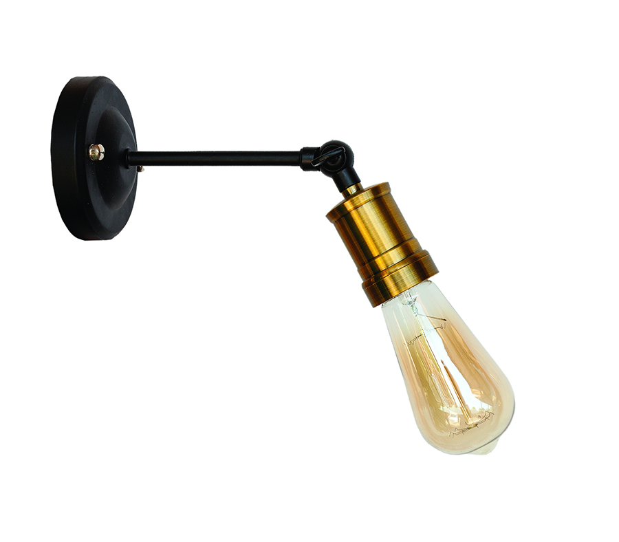 Бра Levistella Lofty удлиненное с патроном AMP20 Черный/Бронзовый (1963530301)