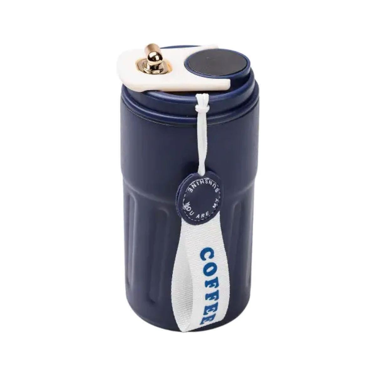 Термокухоль Coffee HP-14-10BL з датчиком температури 500 мл Синій (A-033257) - фото 4