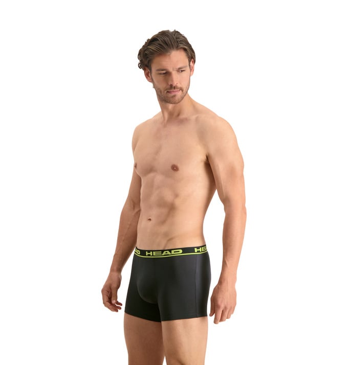 Труси-боксери Head Basic Boxer 2P XL Графітовий/Жовтий (701202741-009 XL) - фото 1