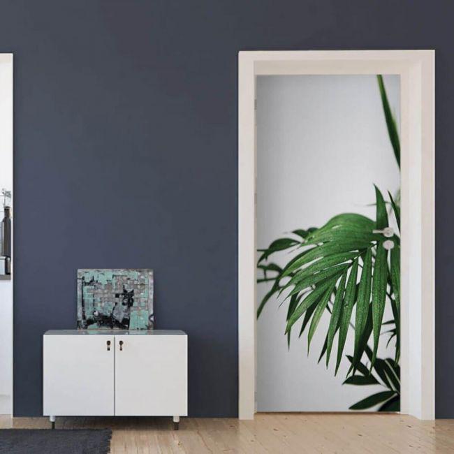 Наклейка интерьерная на двери Sticker Wall SW-00000984 Листья 104х210 см (1651292137)