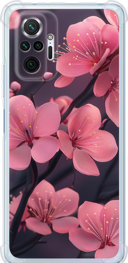 Чехол на Xiaomi Redmi Note 10 Pro Пурпурная сакура (6075sp-2297-42517)